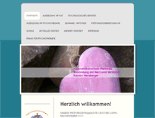 Tablet Screenshot of heilpraktikerschule-wetterau.de